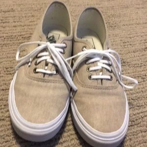 Vans tan shoes